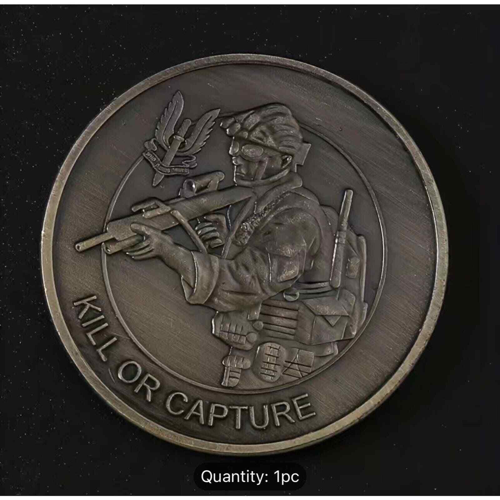 British Army UK Special Air Service WHO DARE WINS Kill or Capture Challenge Coin