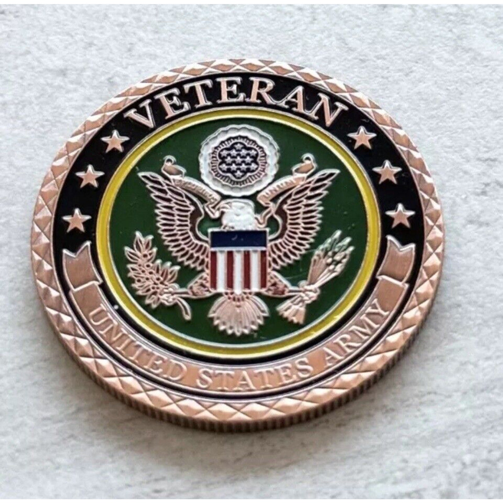 Thank You For Your Service Military USA Coin Veteran