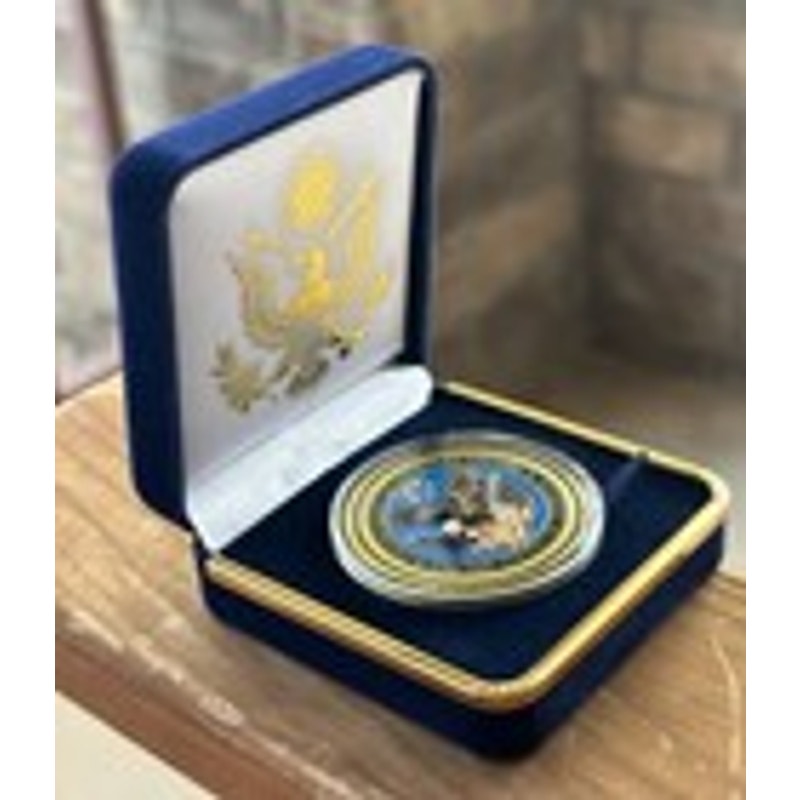 Department of Energy (DOE) Challenge Coin With Blue Velvet Case. Fast Shipping!