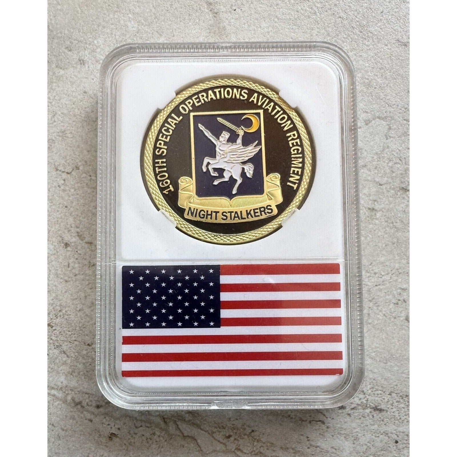 US ARMY 160th SPECIAL OPS AVIATION REGIMENT "NIGHT STALKERS" Challenge Coin