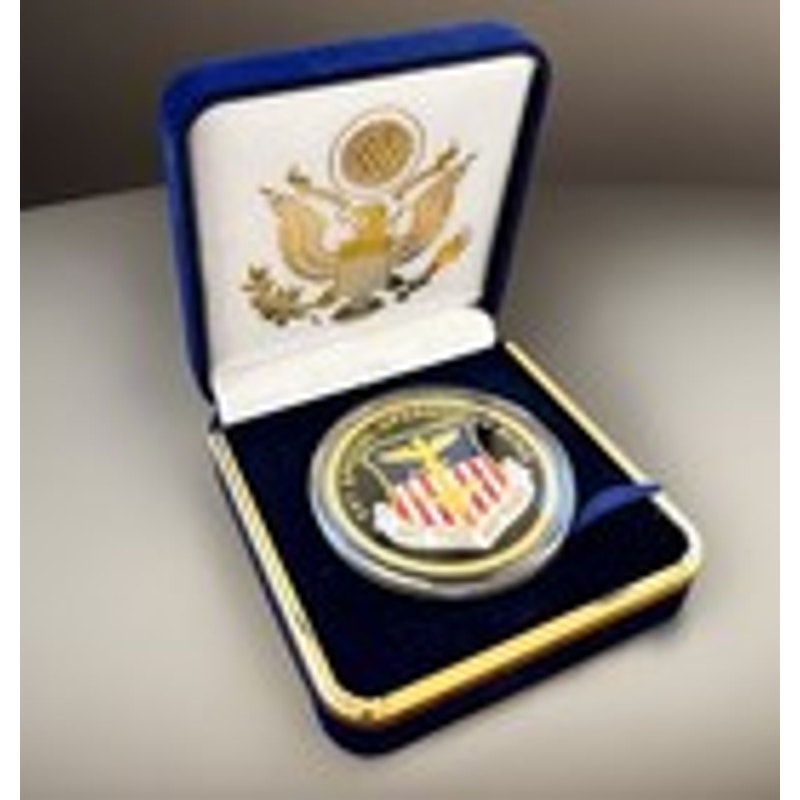 Department of Energy (DOE) Challenge Coin With Blue Velvet Case. Fast Shipping!