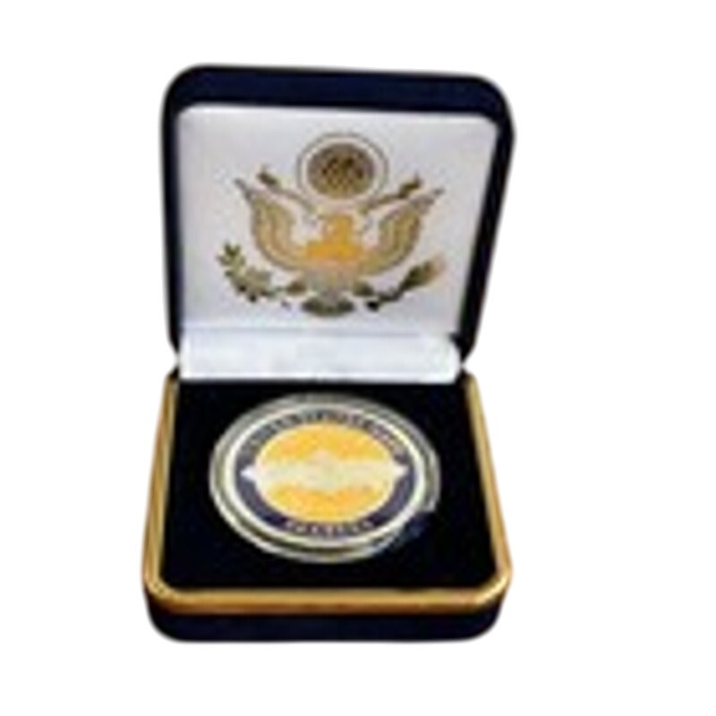 Department of Energy (DOE) Challenge Coin With Blue Velvet Case. Fast Shipping!