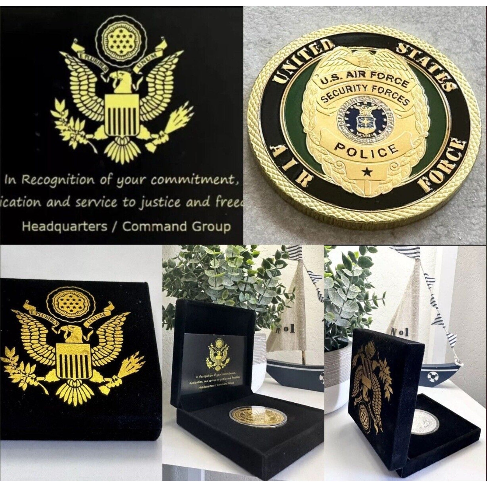 MP- MILITARY POLICE Office Department CHALLENGE COIN USAF