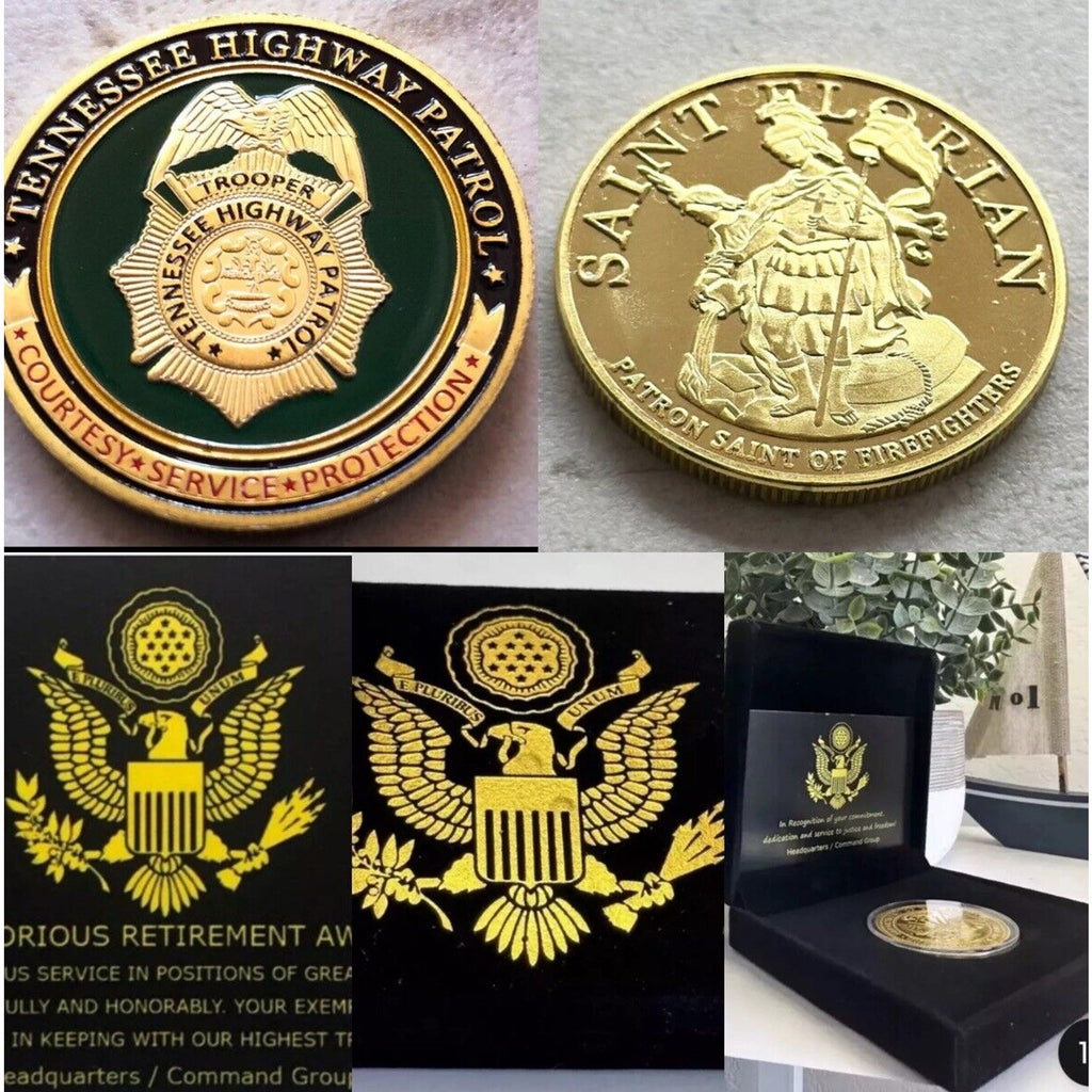TENNESSEE HIGHWAY PATROL Office / Agent Challenge Coin Retirement Award