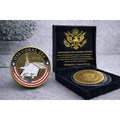 US NAVY - USS CORAL SEA CV-43 Challenge Coin w/ Retirement Award