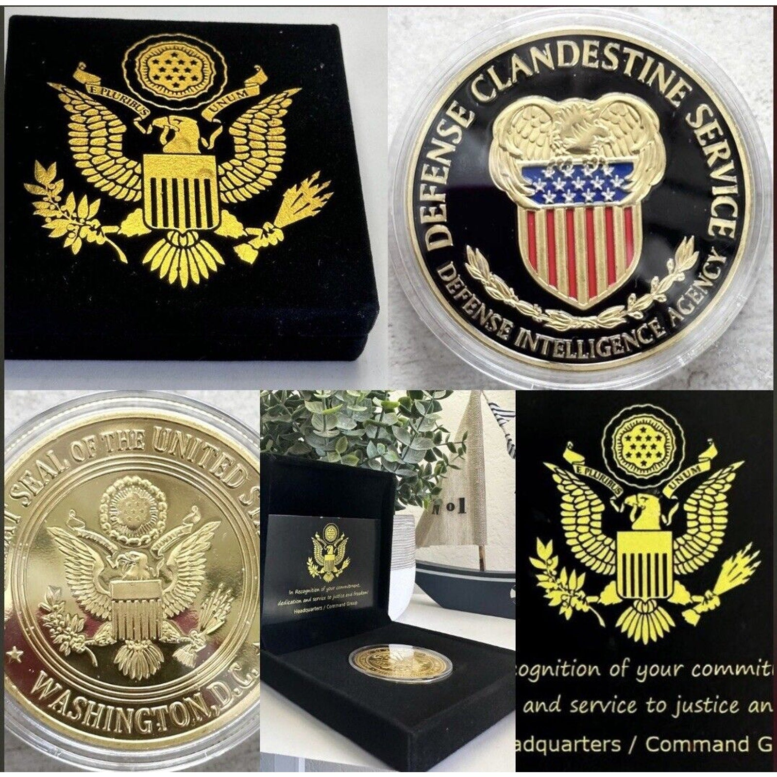 Defense Clandestine Service (DCS) Challenge Coin USA