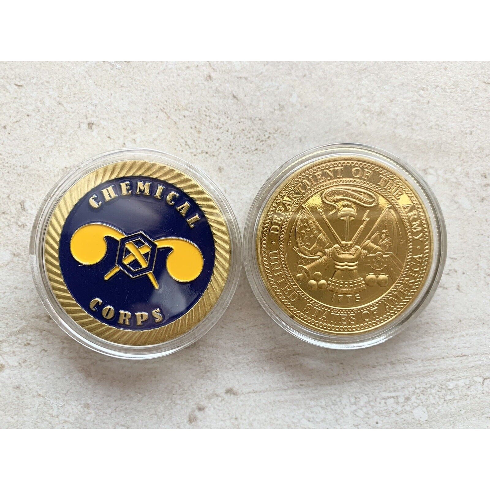 US ARMY Military CHEMICAL CORPS USA Challenge Coin USA-Amy