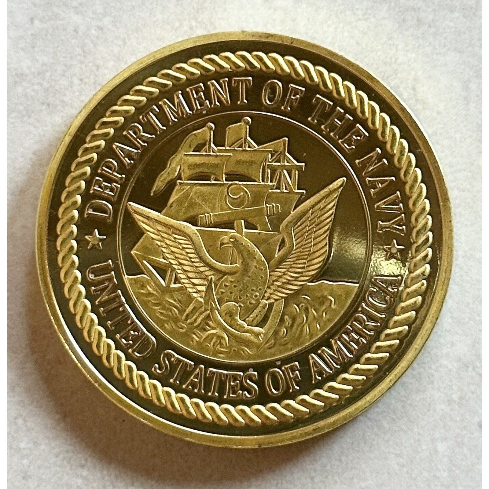 US NAVY - USS CORAL SEA CV-43 Challenge Coin Retirement Award