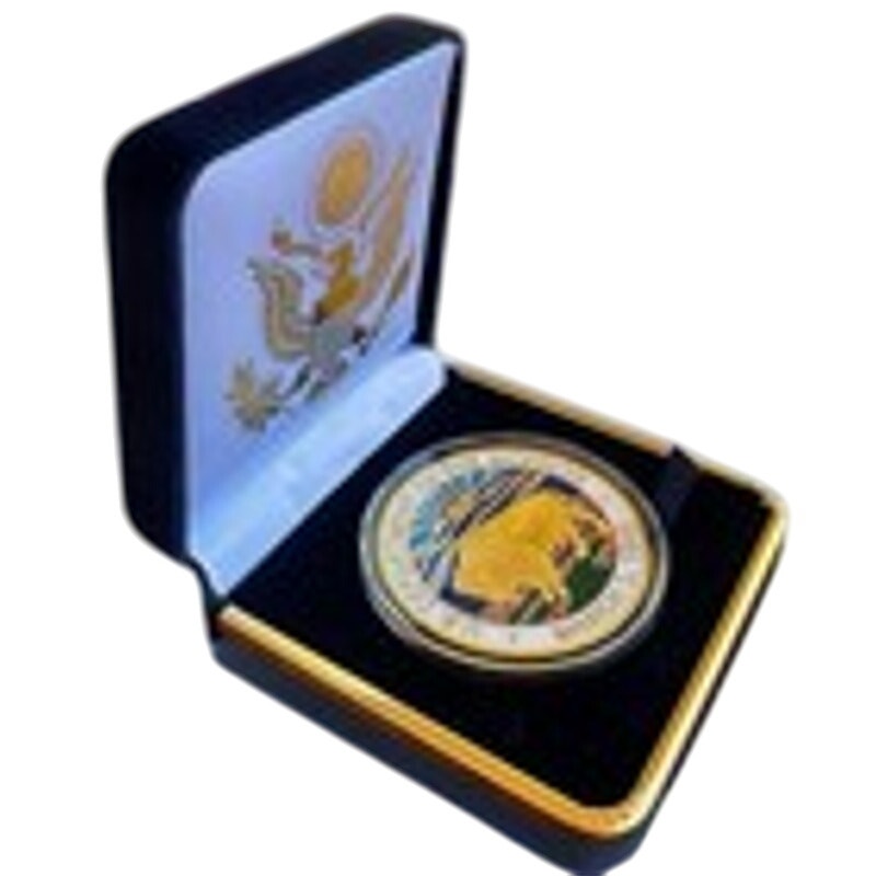 Department of Energy (DOE) Challenge Coin With Blue Velvet Case. Fast Shipping!
