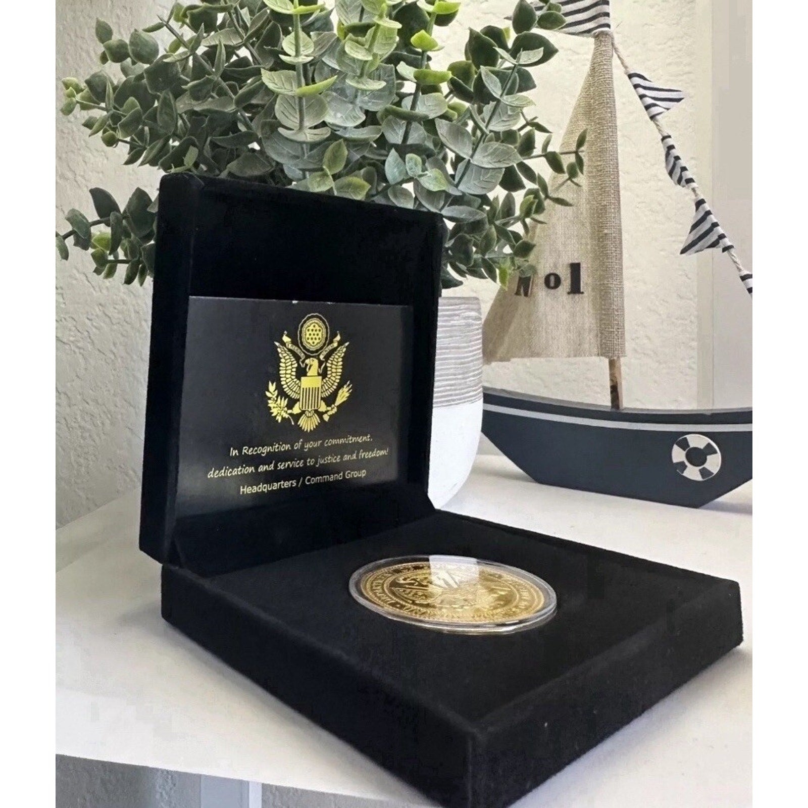 National Security Agency NSA Challenge Coin With Retirement Award