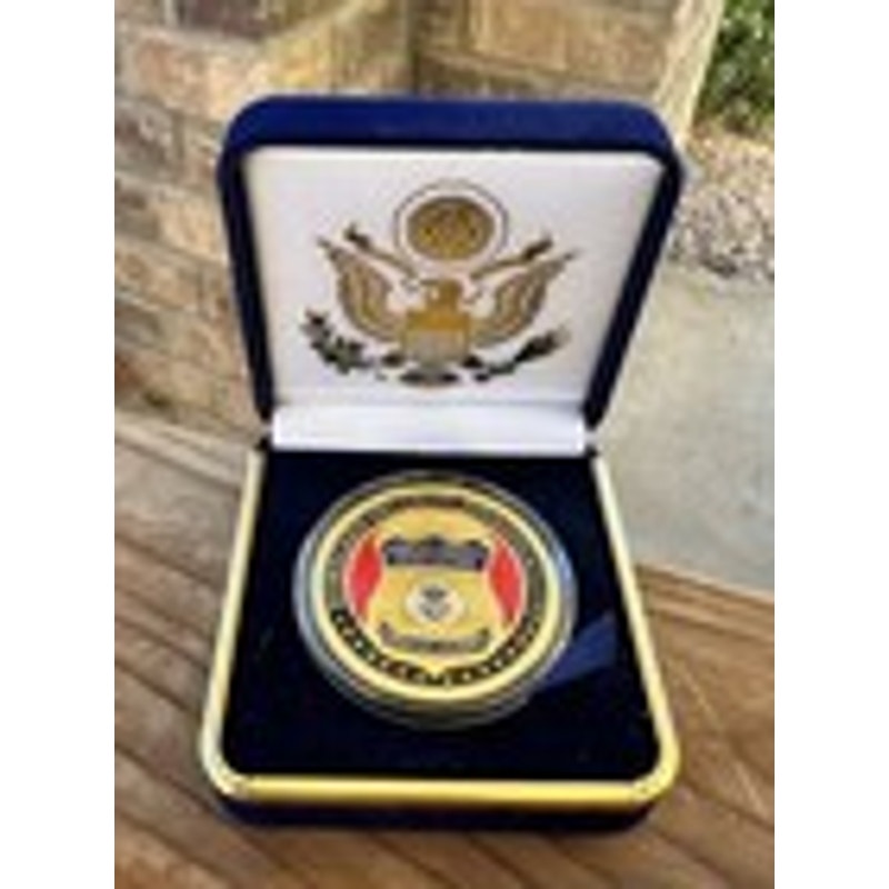 Department of Energy (DOE) Challenge Coin With Blue Velvet Case. Fast Shipping!