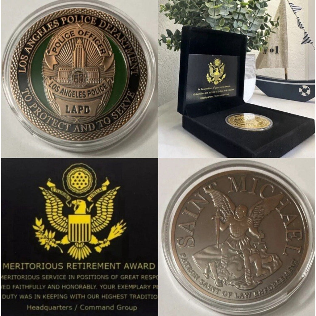LAPD - Collectable Challenge Coin Limited With Retirement Award