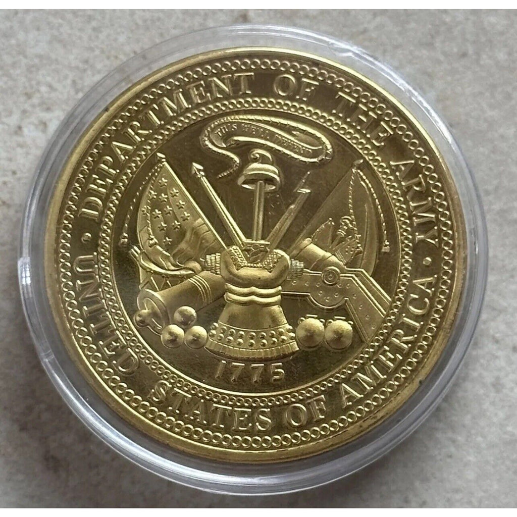 2pcs Army Rank Captain O-3 And 8TH MILITARY information Support CHALLENGE COIN