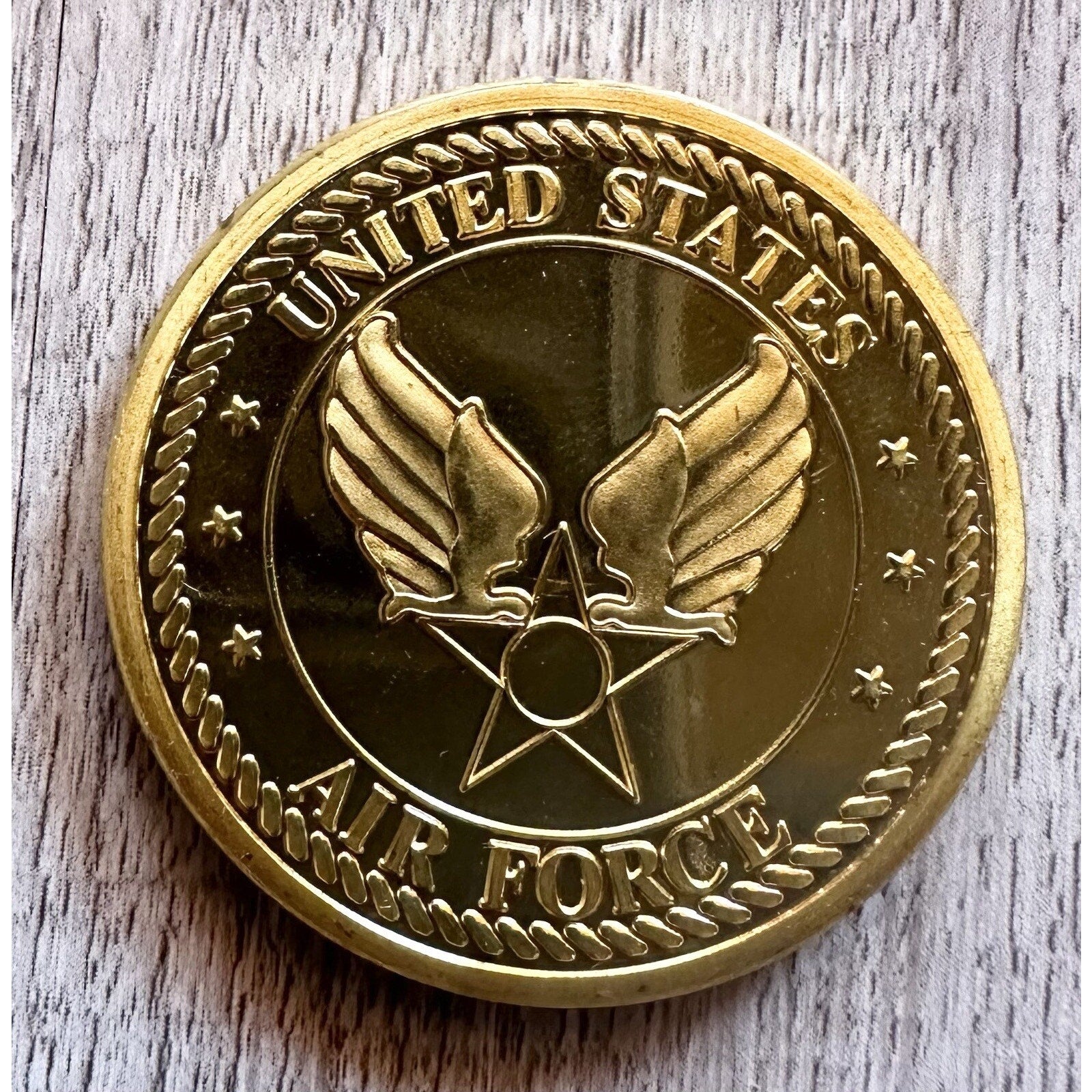 Combat aircraft U S AIR FORCE F-4 PHANTOM Challenge Coin USA w/ Retirement Awar