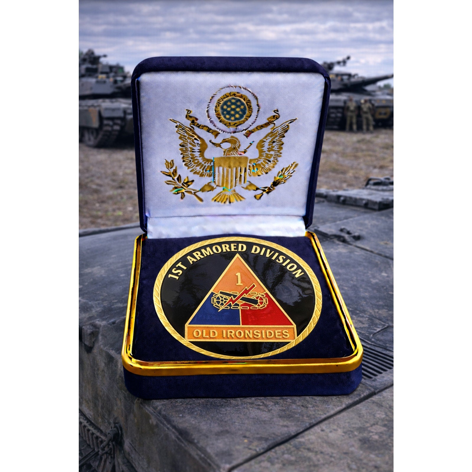 U.S. Army 1st Armored Division Challenge Coin ·FAST SHIPPING· ·NEW·