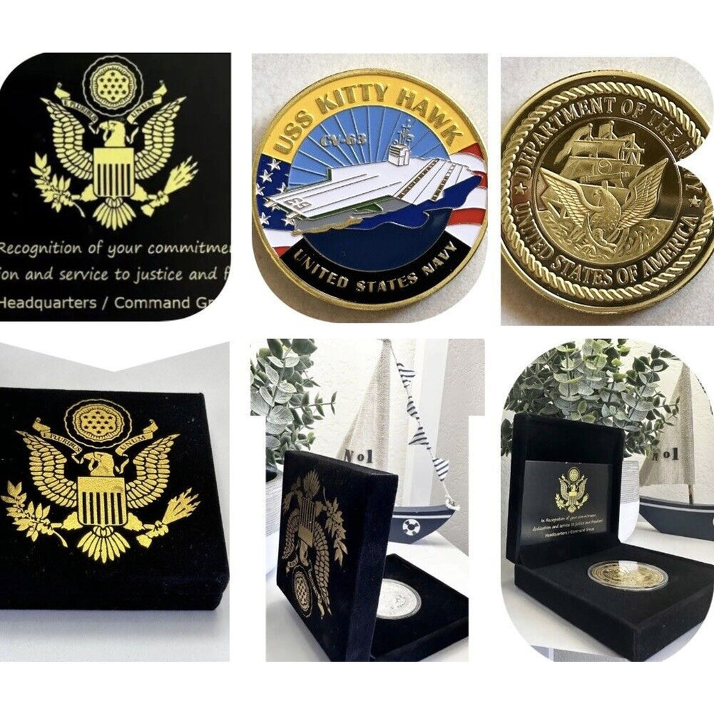 US NAVY - USS KITTY HAWK - CV-63 - Challenge Coin USN