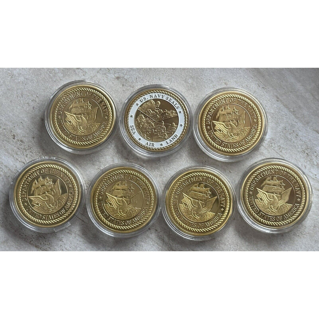 Lot of Navy SEALS Special Forces challenge coin & Seal Team Two Four Five Six….