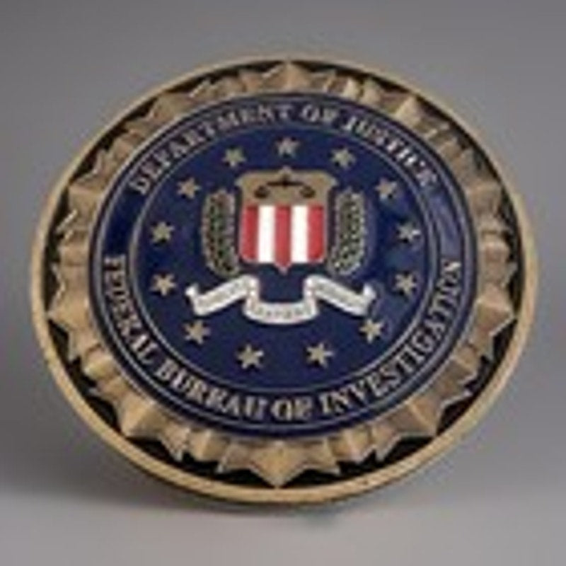 FBI Challenge Coin Federal Bureau Of Investigation United States DOJ Keychain.