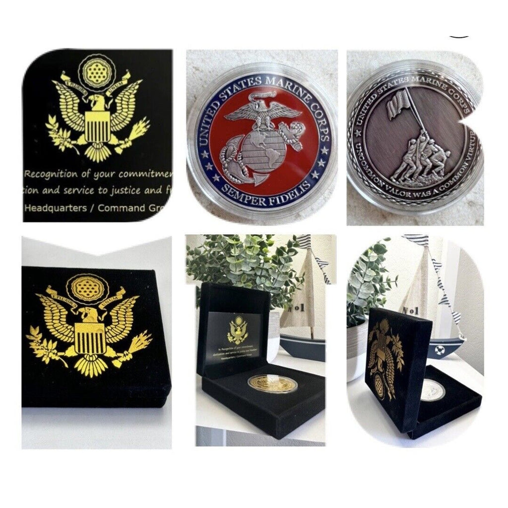 US Military Marine Corps Semper Fidelis Challenge Coin Collectible Art Coin Gift