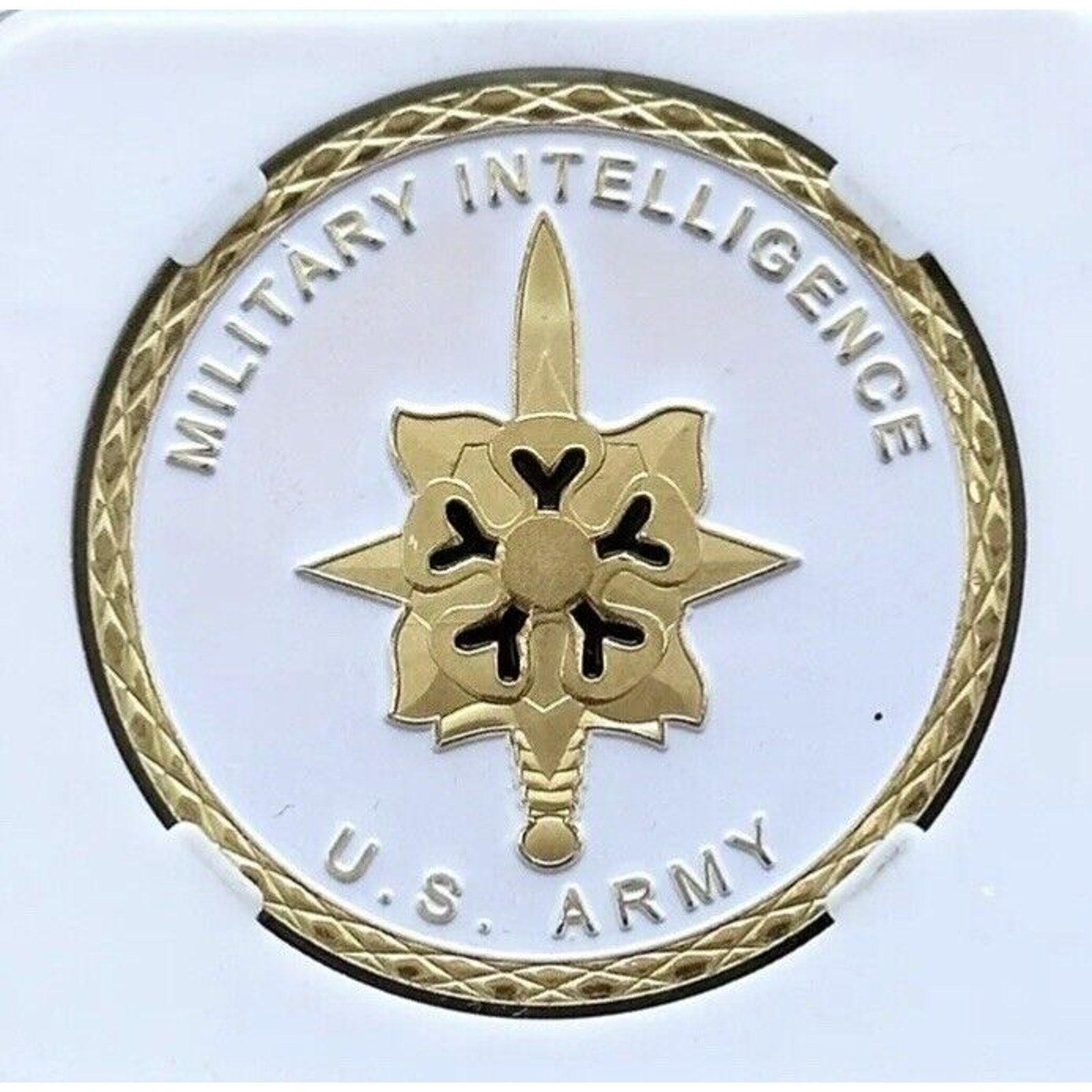 US Army MILITARY INTELLIGENCE DoD DIA Challenge Coin Intell Special Agent