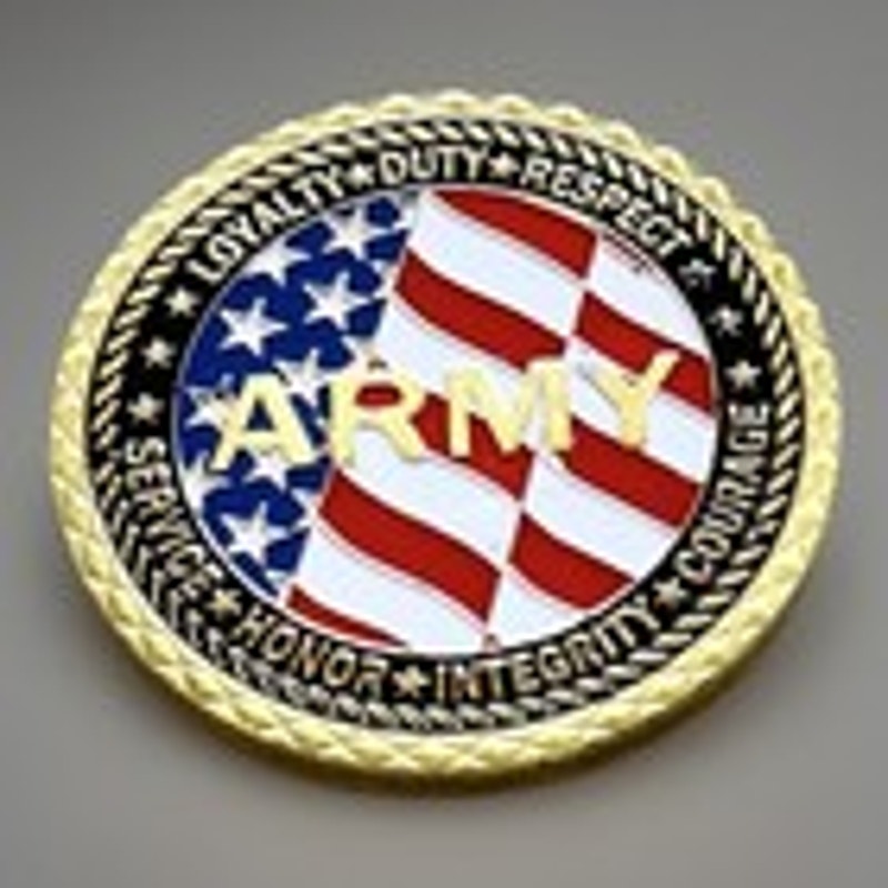 US Army Veteran Challenge Coin Keychain . Fast Shipping! Perfect Gift!