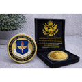U S AIR FORCE Air Education & Training Command Challenge Coin w/ Retirement Awar