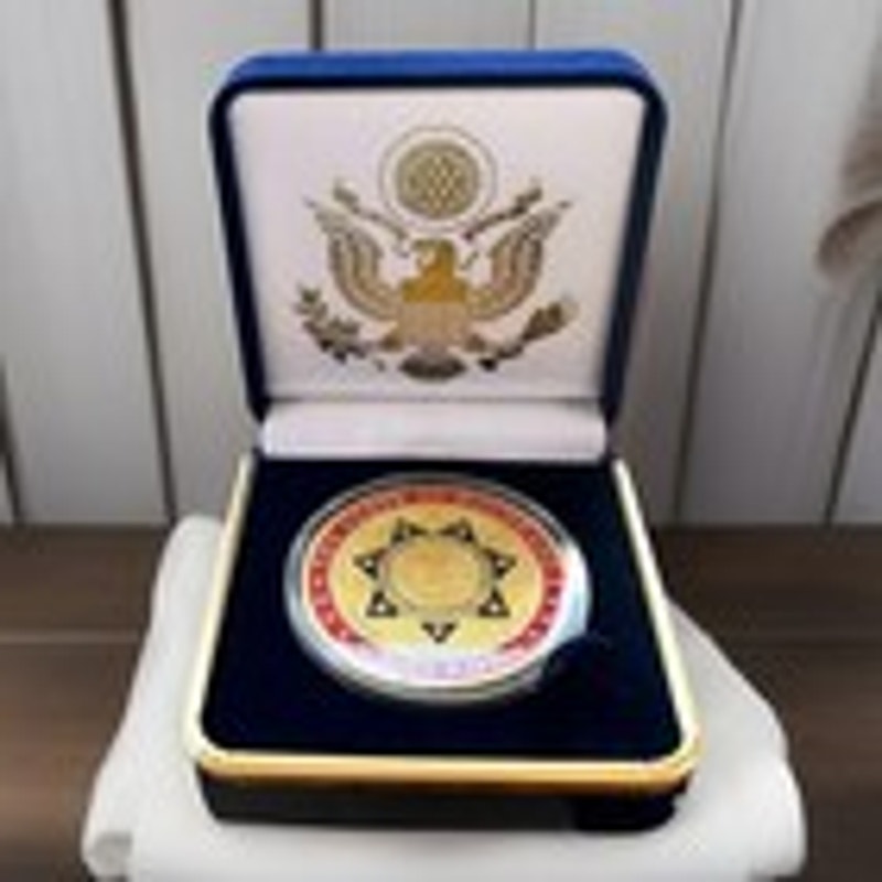Department of Energy (DOE) Challenge Coin With Blue Velvet Case. Fast Shipping!