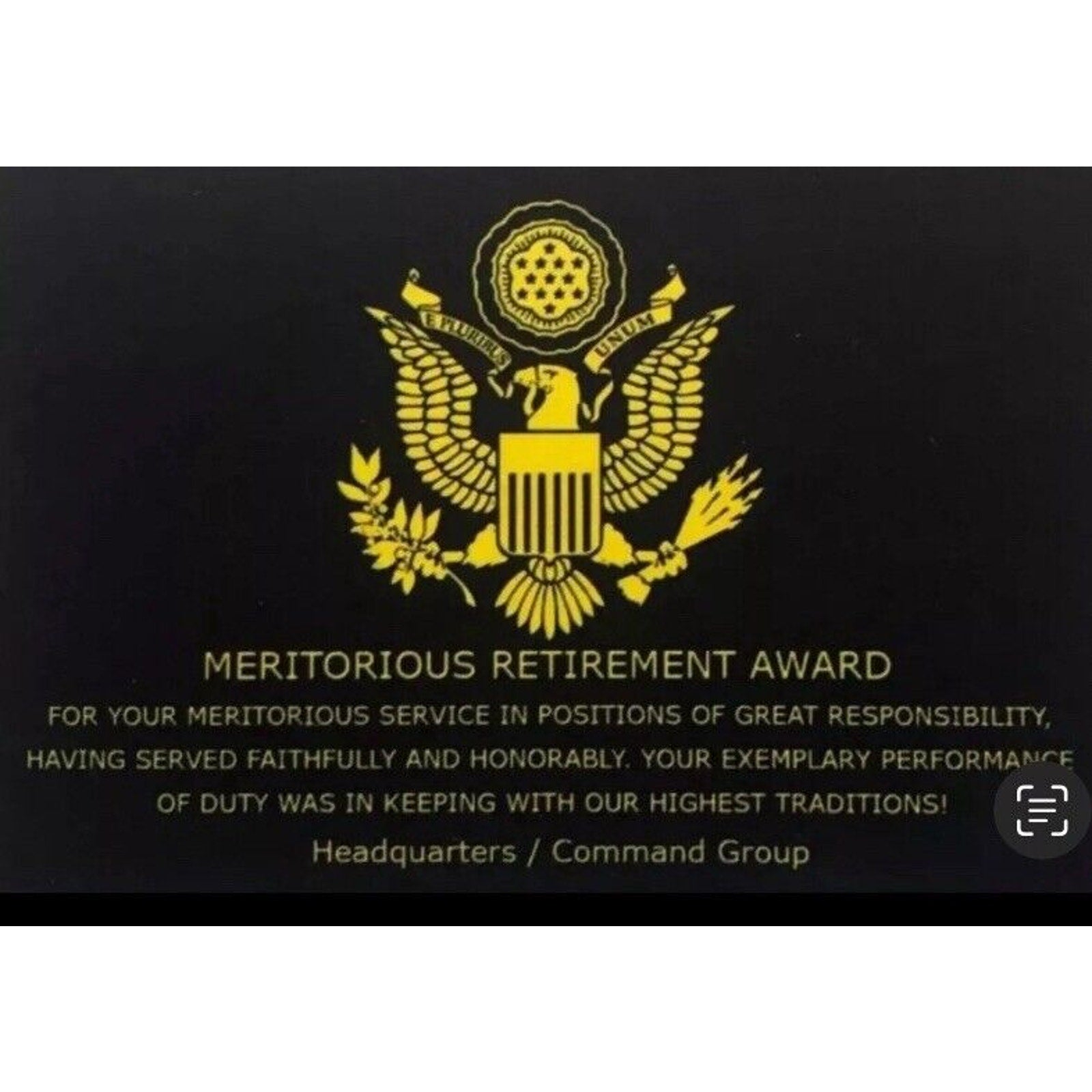 CITY OF HOUSTON Police Dept. Challenge Coin Retirement Award