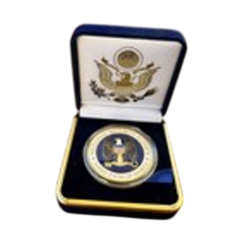 Department of Energy (DOE) Challenge Coin With Blue Velvet Case. Fast Shipping!