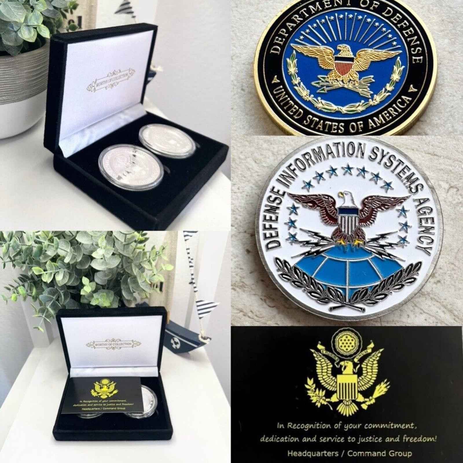 DISA Defense Information Systems Agency & DoD Pentagon Collection CHALLENGE COIN