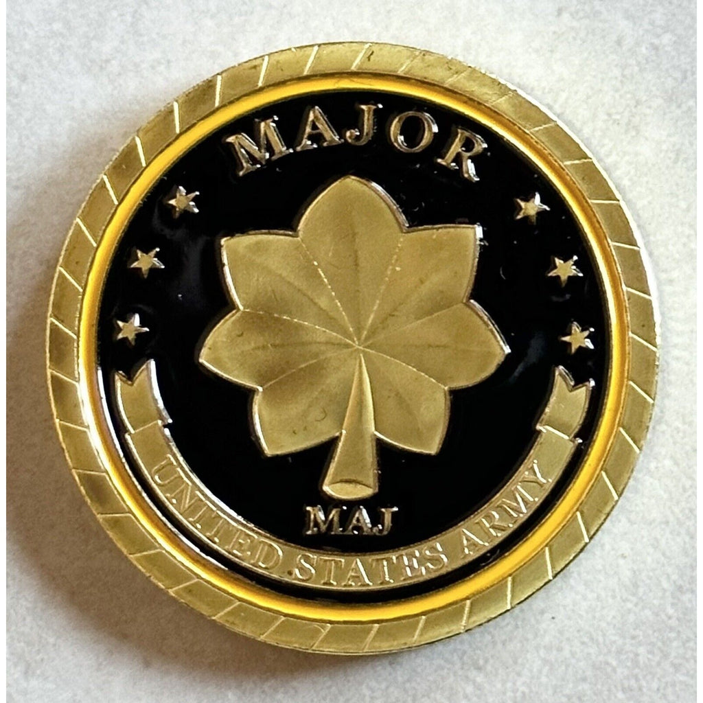 Army Rank Major MAJ With Credential coin holder wallet