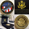 US NAVY - USS AMERICA CV-66 Aircraft Carrier Coin With Retirement Award