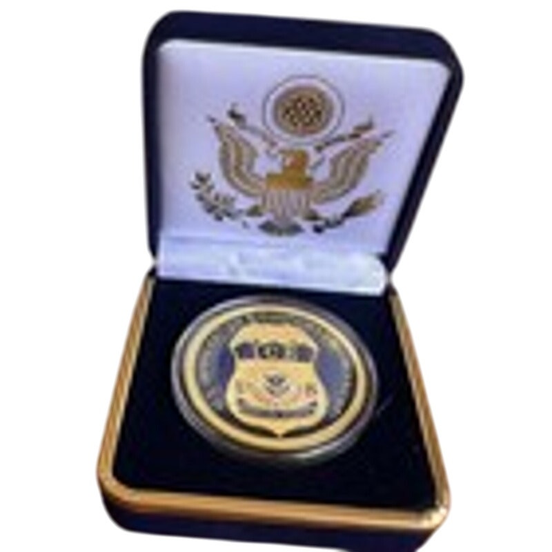Department of Energy (DOE) Challenge Coin With Blue Velvet Case. Fast Shipping!