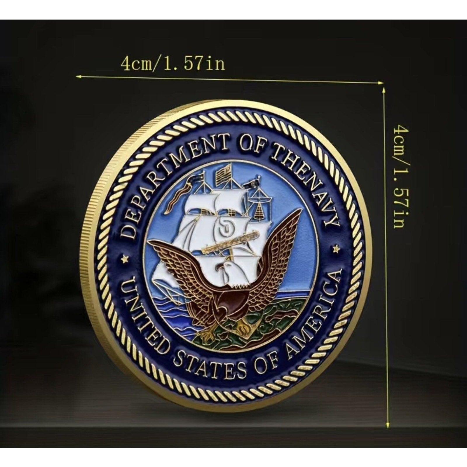 US NAVY - USS THEODORE ROOSEVELT - CVN-71 Challenge Coin w/ Retirement Award