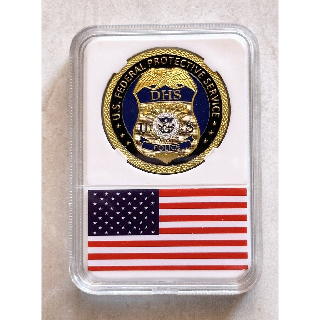 US Federal Protective Service Police DOHS Agency Challenge Coin