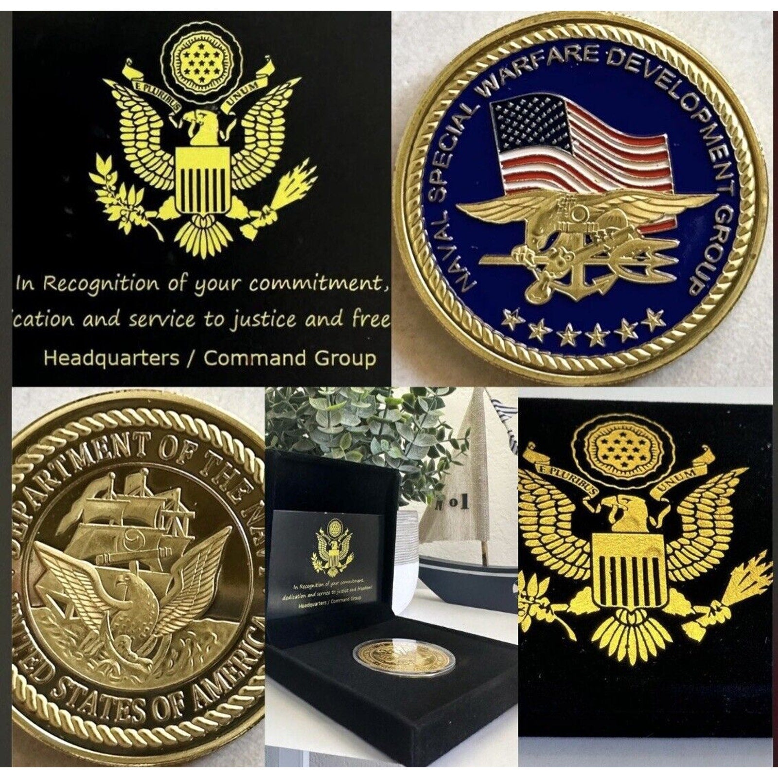 U S NAVAL SPECIAL WARFARE DEVELOPMENT GROUP Challenge Coin USA