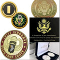 2pcs Army Rank 2LT And 101st Airborne Coin