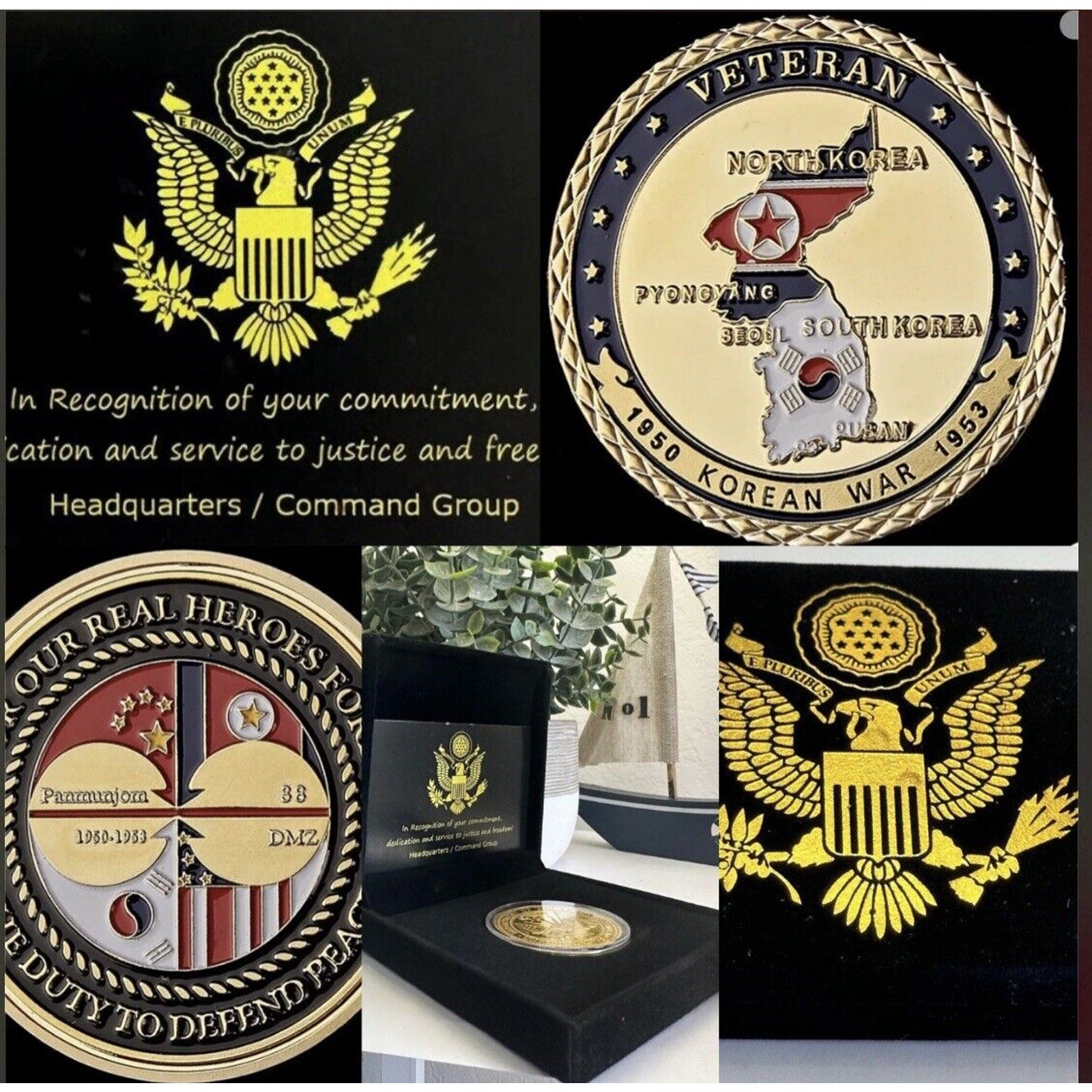 Korean War Veteran Challenge Coin - 1950-1953 Fast Shipping USA