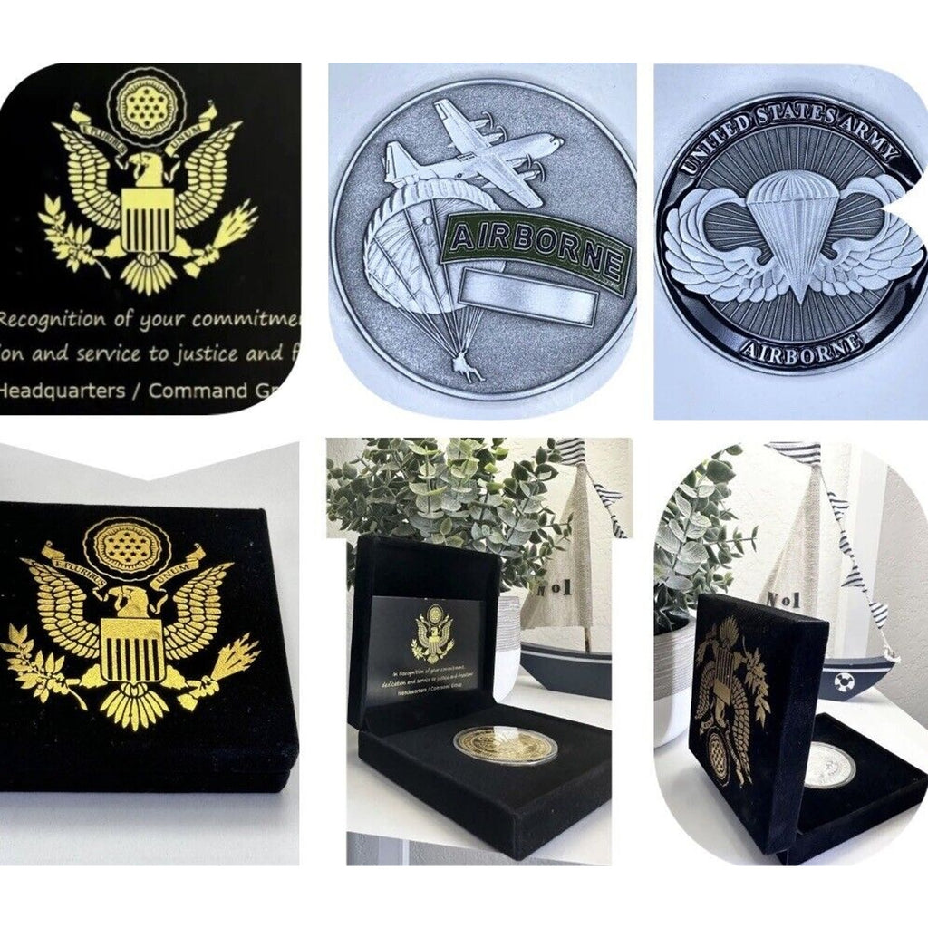United State Army Airborne Challenge Coin. USA ARMY