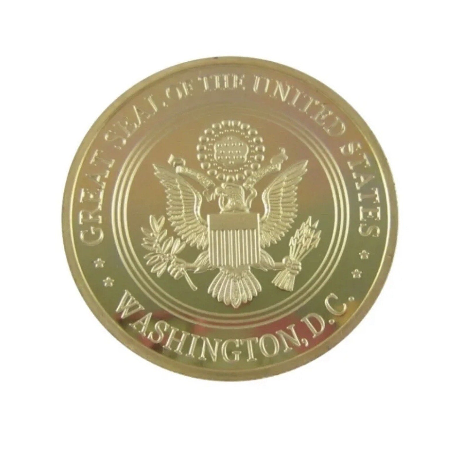 U S Dept of Veterans Affairs Police Challenge Coin. New w/ Retirement Award