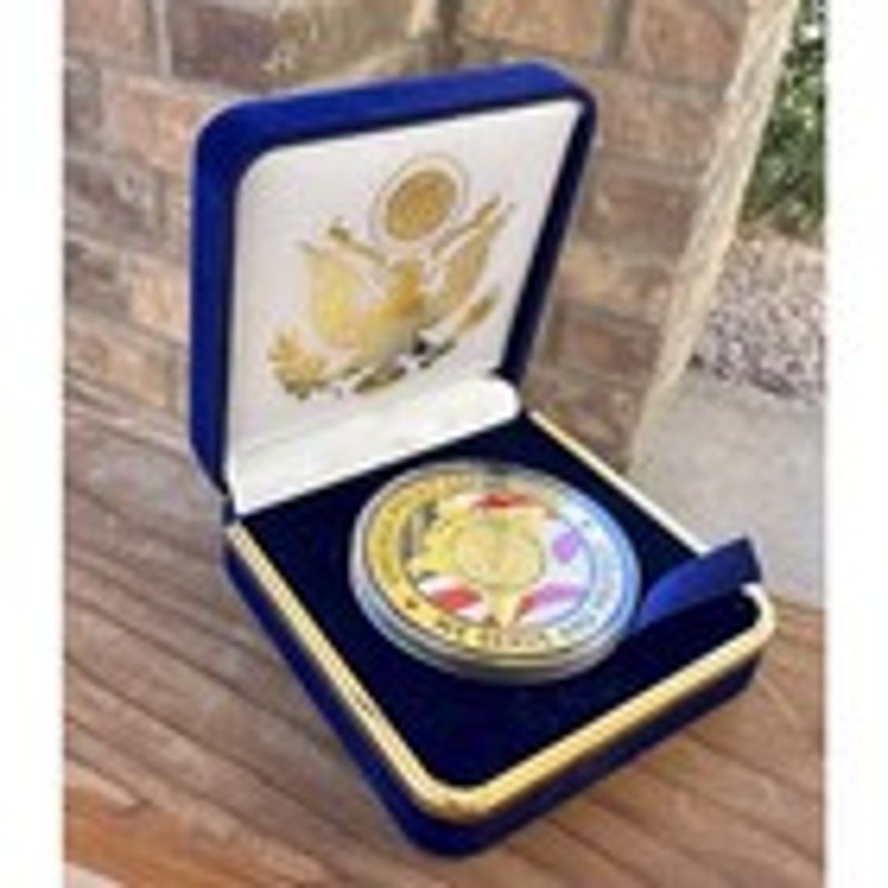 Department of Energy (DOE) Challenge Coin With Blue Velvet Case. Fast Shipping!
