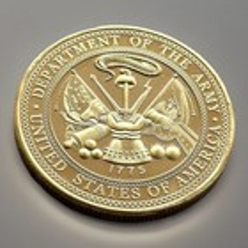 UNITED STATES ARMY - Rank PFC-PRIVATE FIRST CLASS E-3 Challenge Coin.