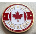 JOINT US Canada D-Day 6th June 1944 World War 2 Challenge Coin