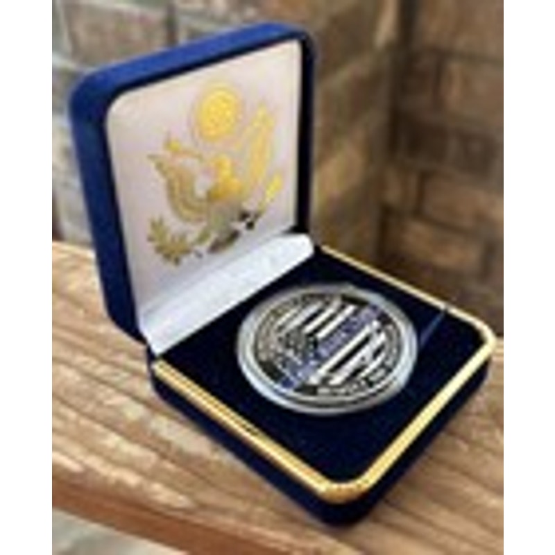 Department of Energy (DOE) Challenge Coin With Blue Velvet Case. Fast Shipping!