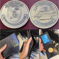 5TH GROUP ARMY AIRBORNE SPECIAL FORCES with Credential coin holder wallet