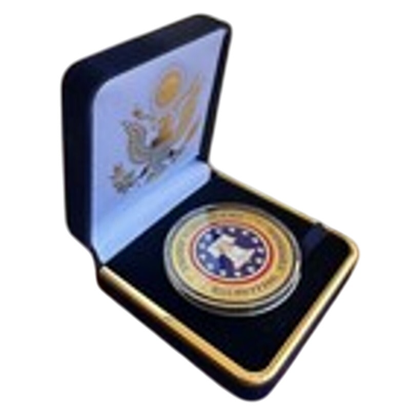 Department of Energy (DOE) Challenge Coin With Blue Velvet Case. Fast Shipping!