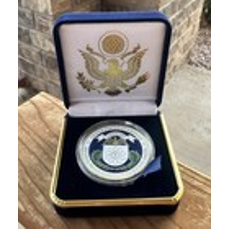 Department of Energy (DOE) Challenge Coin With Blue Velvet Case. Fast Shipping!