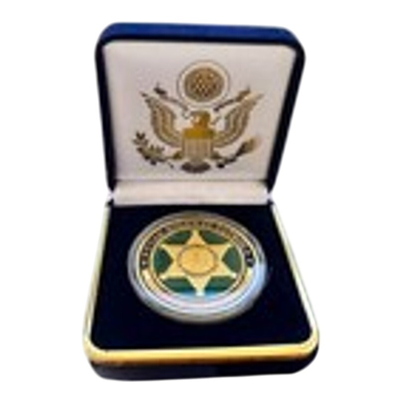 Department of Energy (DOE) Challenge Coin With Blue Velvet Case. Fast Shipping!