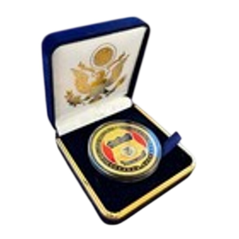 Department of Energy (DOE) Challenge Coin With Blue Velvet Case. Fast Shipping!