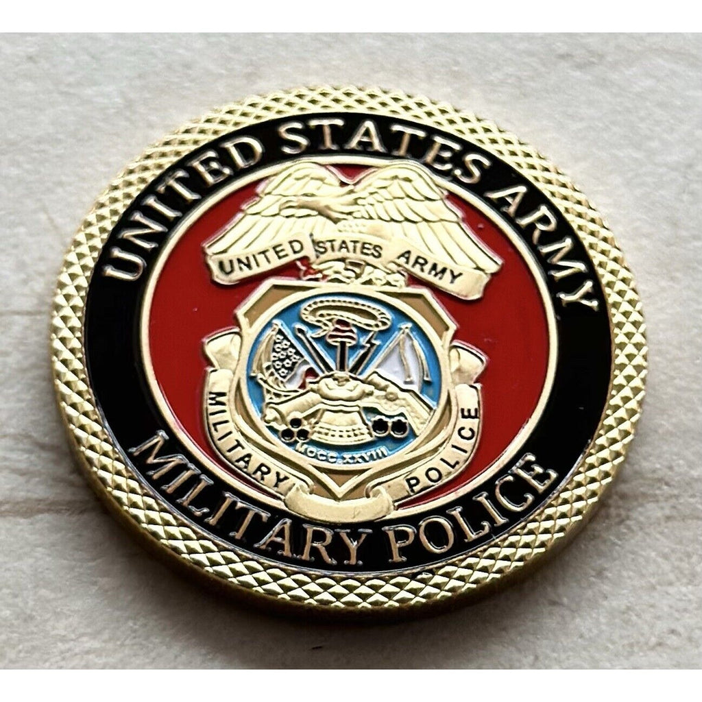 MP-Military Police Army Coin US Army With Retirement Award